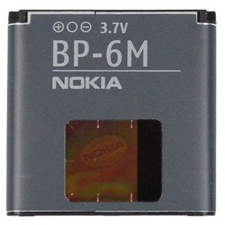 Батерия за Nokia 3250 / 6280 / 9300 / N73 / N93, BP-6M, оригинална, 1100 mAh