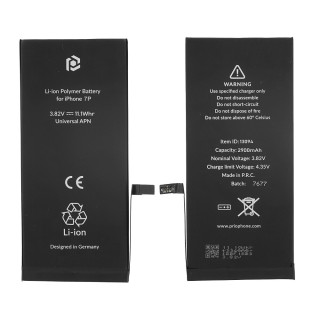Батерия за Apple iPhone 7 Plus, 2900 mAh, включена монтажна лента