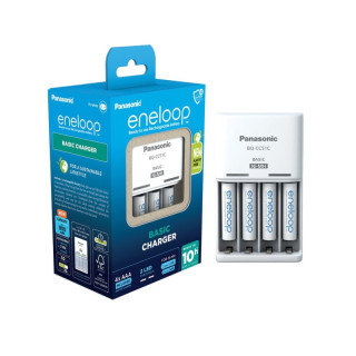 Зарядно за Panasonic BQ-CC51E NiMH батерии и 4 батерии Eneloop AAA