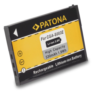 Батерия CGA-S003E за Panasonic SA-SA30 / SV-AS10 / SV-AV50, 530 mAh