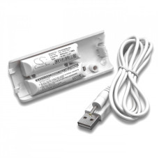 Батерия за Nintendo Wii Remote Controller, бялоa, 400 mAh