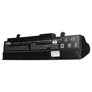 Батерия за Asus Eee PC 1011 / 1015 / 1016, черна, 6600 mAh