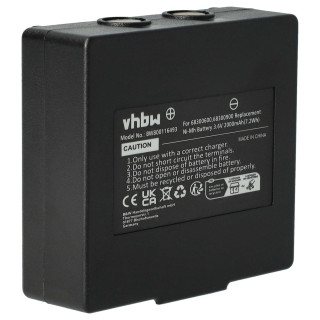 Батерия за Abitron Mini / Hetronic FBH300 / Komatsu FBH300, 68300600, 2000 mAh