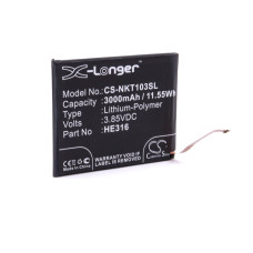 Батерия за Nokia 6, 3000 mAh Батерия за Nokia 6, 3000 mAh