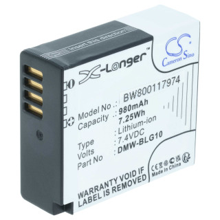 Батерия DMW-BLG10 / DMW-BLE9 за Panasonic Lumix DMC-GF3 / DMC-GF6 / DMC-TZ81, 980 mAh