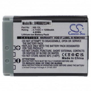 Батерия NB-13L за Canon PowerShot G7 / Powershot G7X / PowerShot G9X, 1250 mAh 