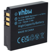 Батерия CGA-S005 за Panasonic Lumix DMC-FC01 / DMC-FX8 / DMC-LX1, 750 mAh