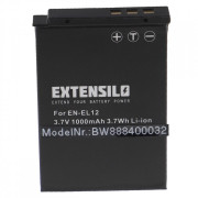 Батерия EN-EL12 за Nikon Coolpix S620 / S640 / S1000 / S8000, 1000 mAh