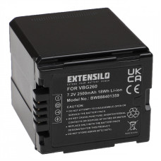 Батерия VW-VBG260 за Panasonic HDC-SD1 / HDC-HS100 / HDC-SD100 / HDC-SD707, 2500 mAh