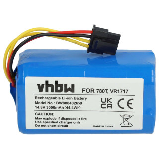Батерия за Proscenic 780T / 790T / Vileda VR302, без жилище, 3000 mAh