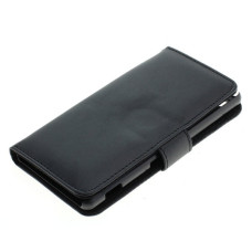 Флип калъф за Sony Xperia M5 от изкуствена кожа, черен