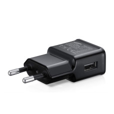 Зарядно за телефони Samsung ETA-U90EBE, оригинален, без кабел, черен, 2A