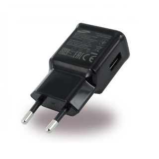 Зарядно за телефони Samsung EP-TA20EBE, оригинален, без кабел, черен, 2A