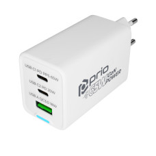 Зарядно / адаптер USB-A / USB-C, GaN, PD, 65 W