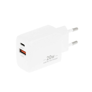 Зарядно / адаптер USB-A / USB-C, GaN, PD, 20 W Зарядно / адаптер USB-A / USB-C, GaN, PD, 20 W