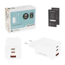 Зарядно / адаптер USB-A / USB-C, GaN, PD, 65 W Зарядно / адаптер USB-A / USB-C, GaN, PD, 65 W
