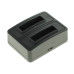 Зарядно за батерия Canon NB-12L, MicroUSB, двоен