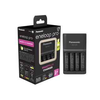 Зарядно за Panasonic BQ-CC55E NiMH батерии и 4 батерии Eneloop Pro AA