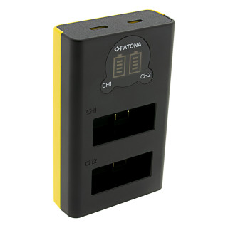 Зарядно за батерия GoPro Hero 13, MicroUSB, двоен Зарядно за батерия GoPro Hero 13, MicroUSB, двоен