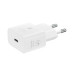 Зарядно за телефони Samsung EP-T2510NWE, оригинален, без кабел, бяло, 25W