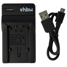 Зарядно за батерия Panasonic VW-VBK180 / VW-VBT190 / VW-VBY100, MicroUSB