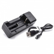 Зарядно за батерии Li-Ion 18500 / 18650 / 14500 / 18350, MicroUSB