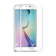 Закалено защитно стъкло за Samsung Galaxy S6 Edge Plus, Full Cover 3D, бяло
