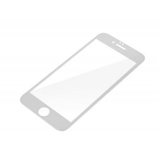 Закалено защитно стъкло за iPhone 6 / 6S, Full Cover 3D, бяло