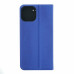 Флип калъф за Apple iPhone 13 Mini от изкуствена кожа, синьо-черен
