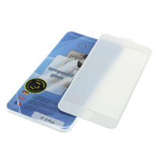 Закалено защитно стъкло за iPhone 6 Plus / 6S Plus, Full Cover 3D, бяло