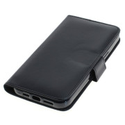 Флип калъф за Apple iPhone 12 Pro Max от изкуствена кожа, черен