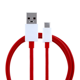 OnePlus Warp кабел за данни от USB-A към USB-C, червен, 1,5 м OnePlus Warp кабел за данни от USB-A към USB-C, червен, 1,5 м