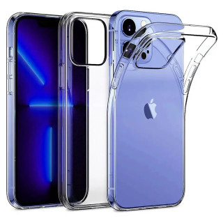 Силиконов калъф за Apple iPhone 16 Pro, прозрачен