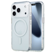 Силиконов калъф за Apple iPhone 17 Pro, Magsafe, прозрачен